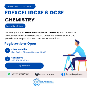 Join an Online 1 - on - 1 Edexcel IGCSE/GCSE Physics Course taught by Sir Kamil Syed, a renowned Chemistry GCSE & A-Level Instructor. Book your demo session now and avail the opportunity to achieve high grades in exams.